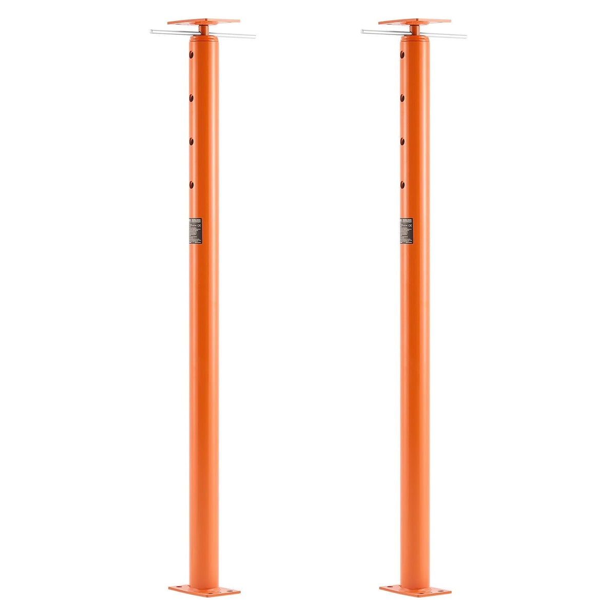 VEVOR House Floor Jacks, 2 Pack 53-93 Inch Height Range, 18000 lbs Max Load Capacity, Adjustable Support Beam Basement Jack Post Pole for Leveling, Lift Steel Telescoping Post for Temporary Support