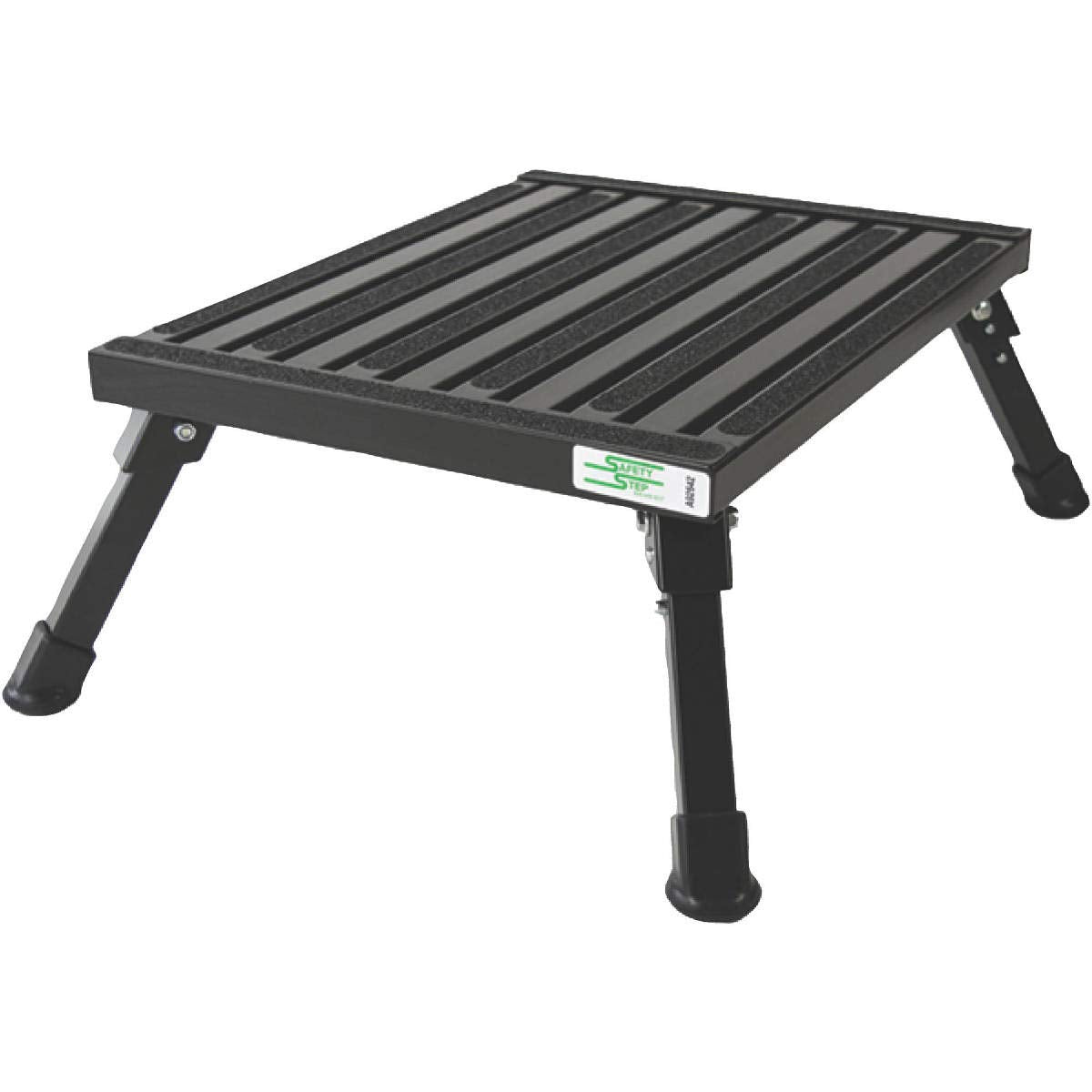 Safety Step F-08C-BLK 15" x 19" Black Large Folding Safety Step
