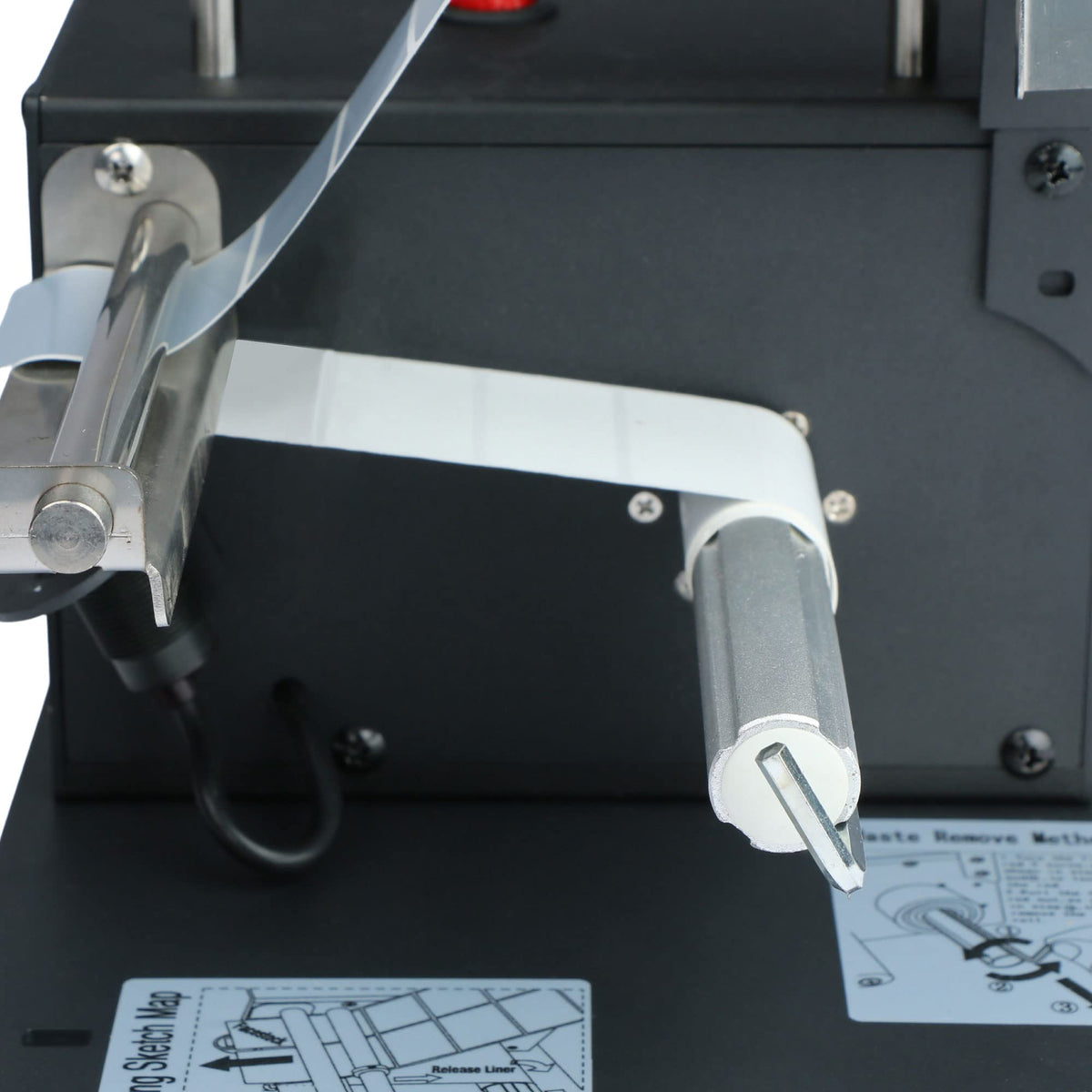 U.S. Solid Automatic Label Dispenser Machine for Translucent and Opaque Labels - Fits Labels 0.40"-4.52" Wide and 0.32"-5.11" Long