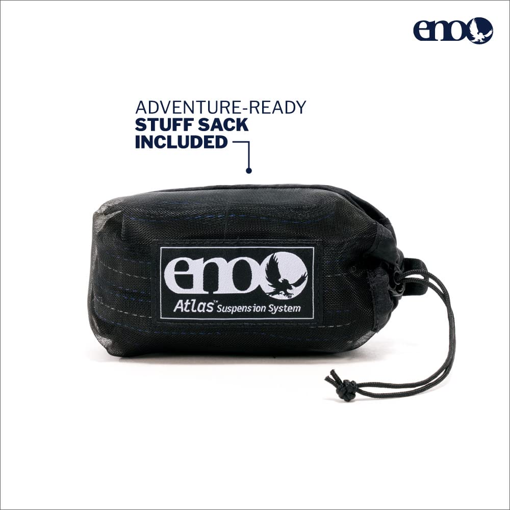 ENO Bundle, Includes The SingleNest Hammock & Atlas Suspension System, Lightweight, Durable Hammock with Straps for Camping, Hiking & Travel, Melon/Olive