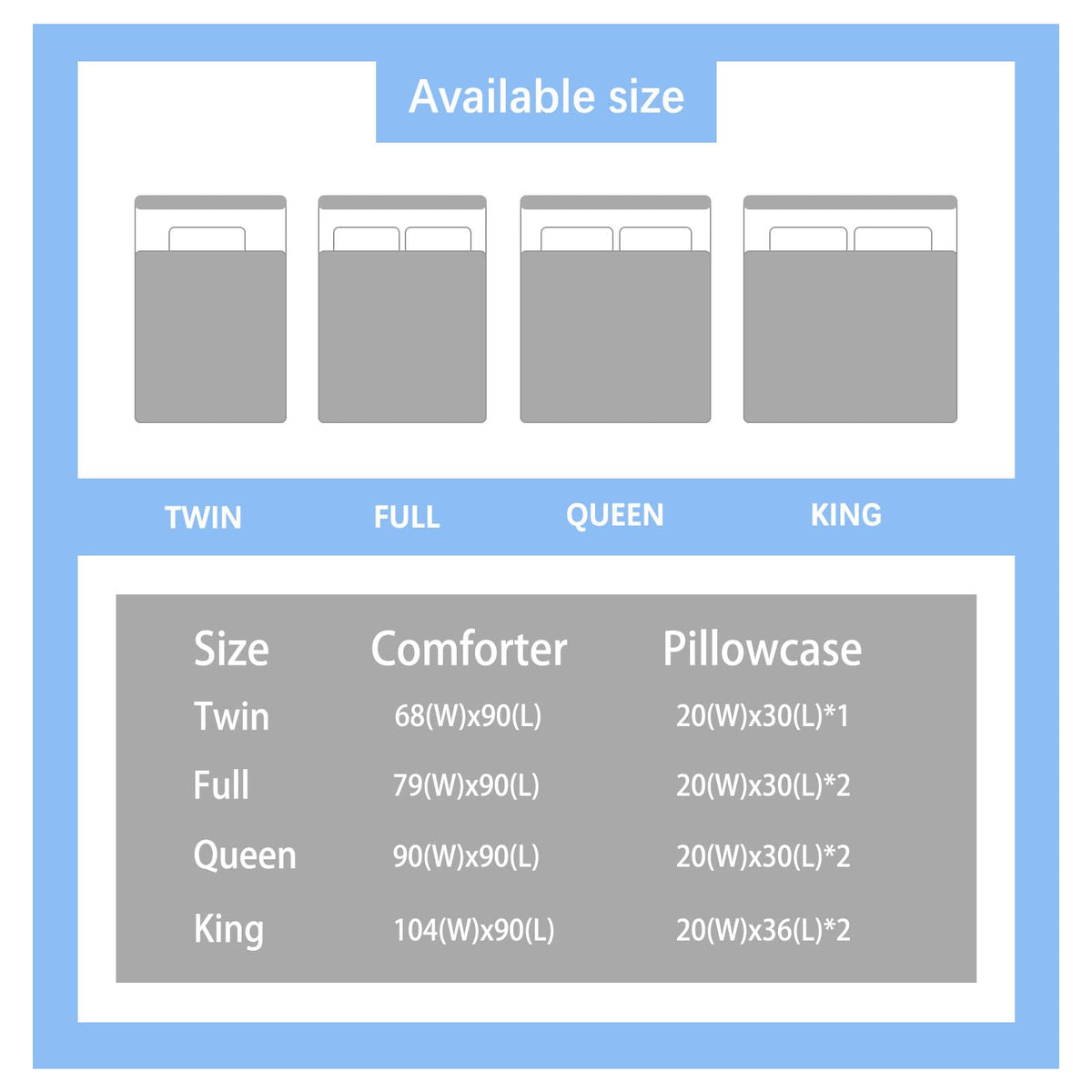 Allenjoy Twin Size Group Comforter Set Youth Soundwave Bed Bedding Sets Bedroom Decor with 1 Pillowcase SC00049-005