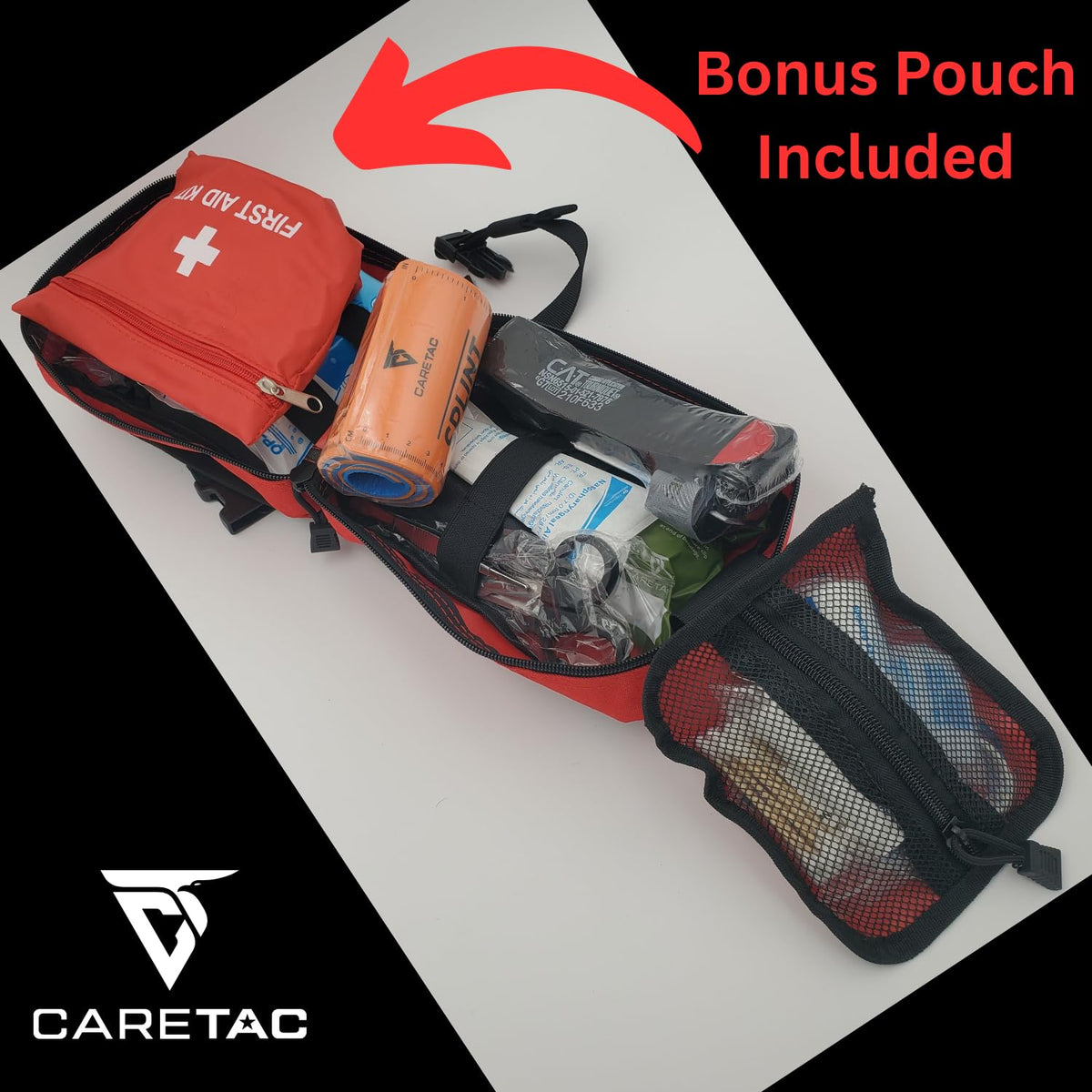 CareTac Trauma First Aid Kit with CAT Gen-7 Tourniquet & Combat Gauze