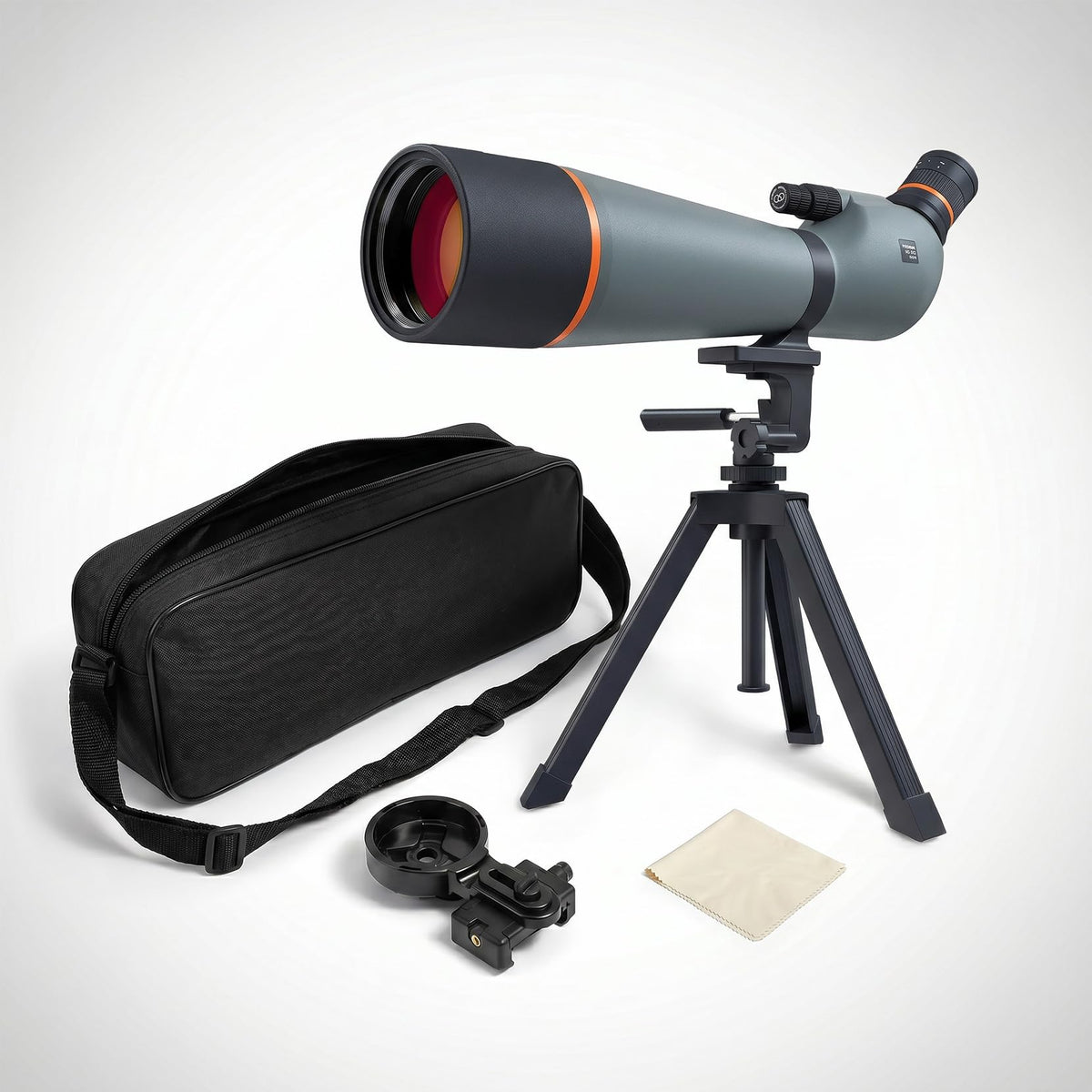 Three Triping Spotting Scope with Tripod & Phone Adapter – 25-75x85 Dual Focus Spotter Scope for Bird Watching, BAK4 Prism & FMC Lens, Waterproof & Fogproof with Carry Bag for Outdoor Observation