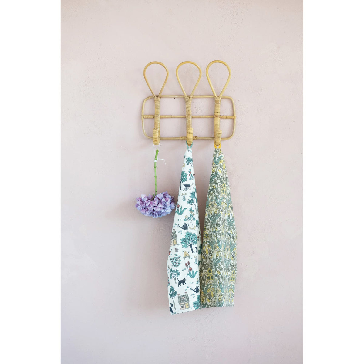 Rattan Wall Hook with 3 Hooks