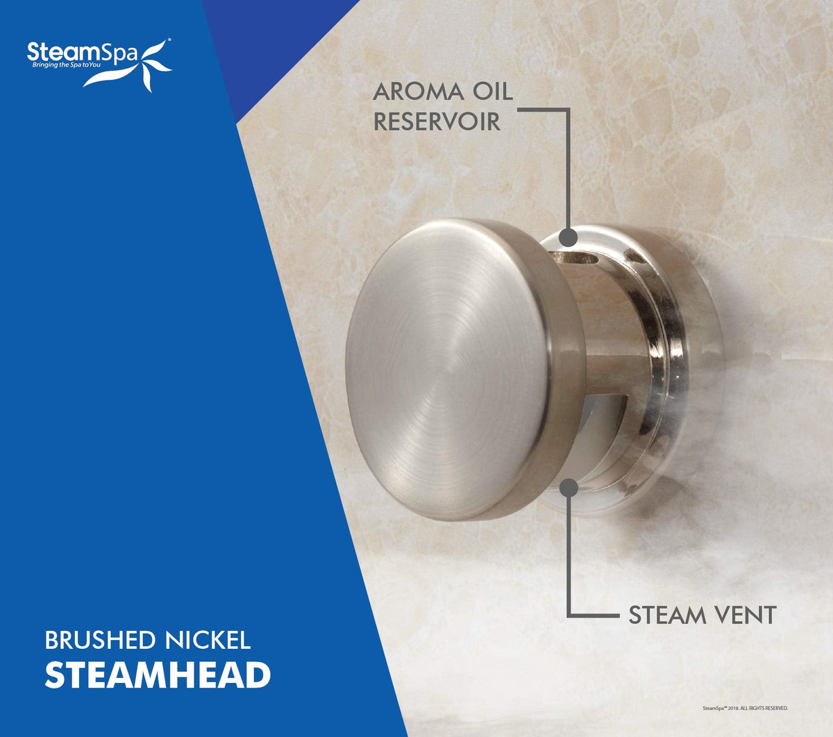 SteamSpa 12kW Steam Sauna Generator Executive Bundle 240V Steam Generator with Touch Pad, Steamheads, Pressure Relief Valve, Built-in Auto Drain, LED Light, Filter and Quick Install Kit EXT1200BN-A