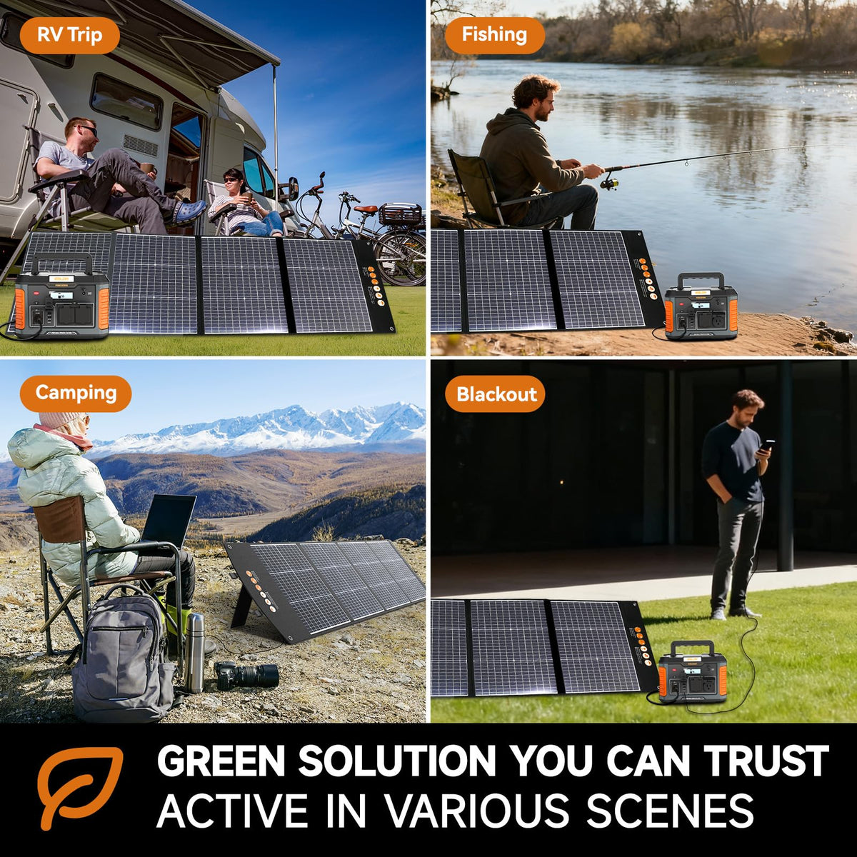 BALDR Solar Panels 200W Monocrystalline Portable Folding Solar Charger for Solar Generators and Portable Power Stations,Solar Panel Kit for Camping, Off Grid Living