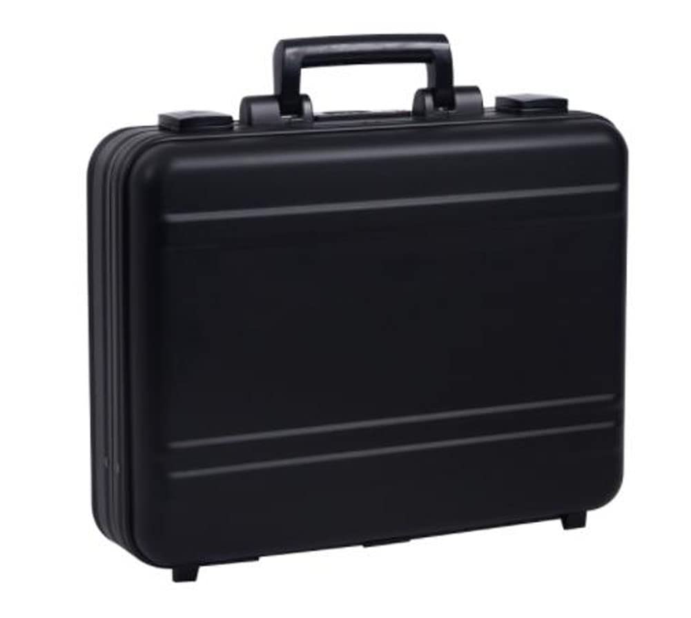 Urecimy Aluminum Briefcase 18.1X13.8X4.5 Inch Metal Toolkit Box Family Medical Case Cash Suitcase Equipment Electronic Instruments Case with Foam