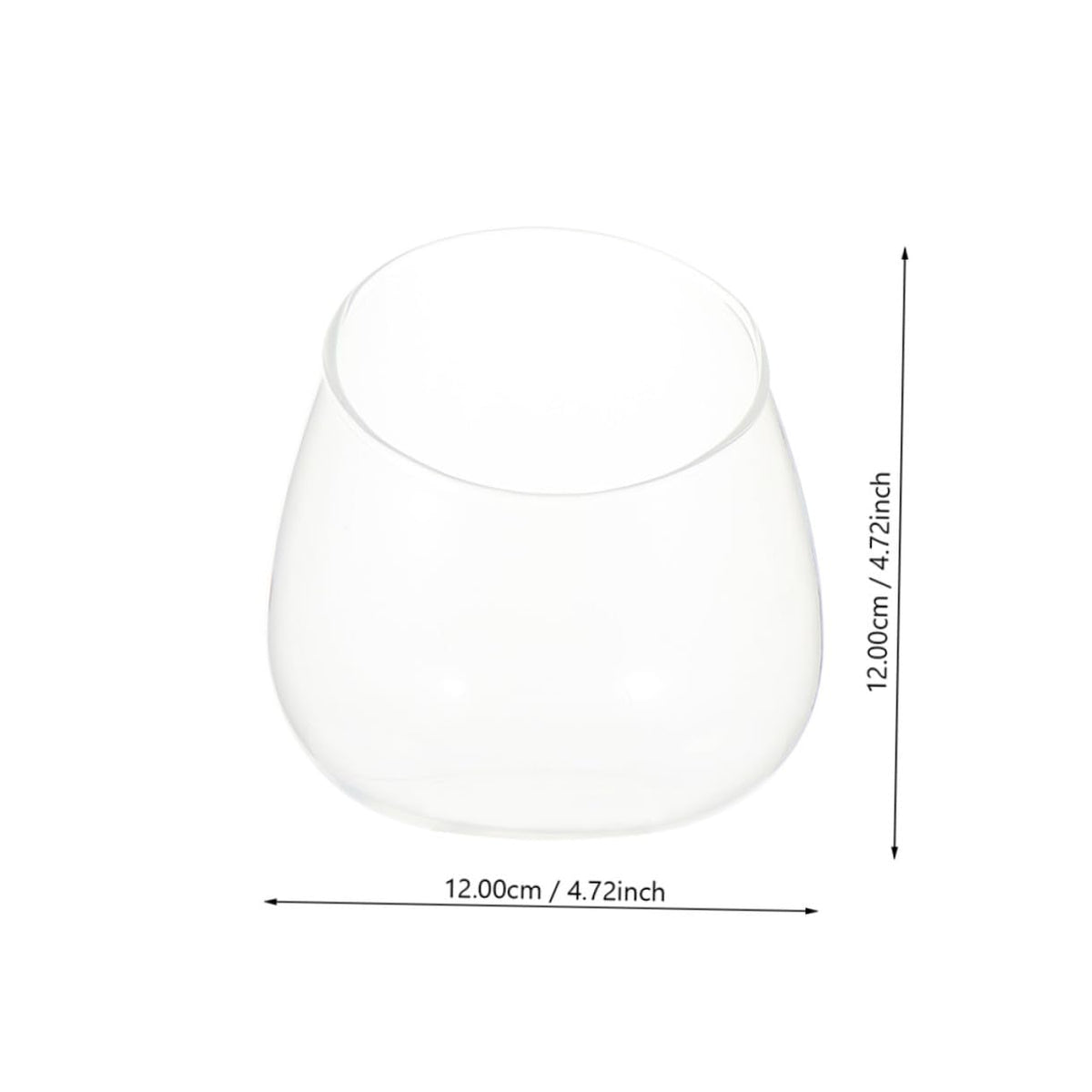 SECFOU 3pcs Slant Cut Micro Landscape Glass Bottles Ecological Terrarium Jar Plant Holder for Succulent Desktop Home Décor