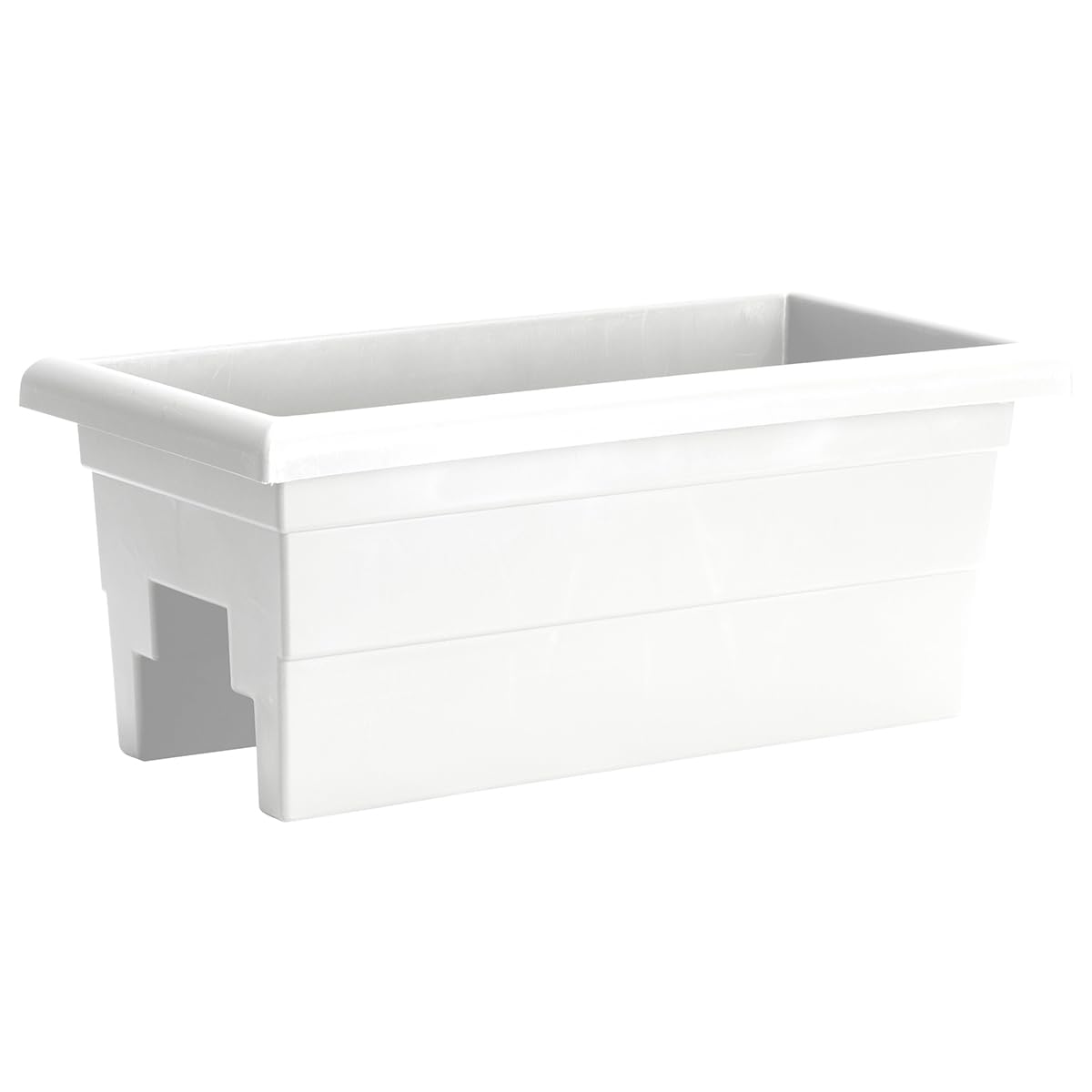 Root & Vessel Countryside Rail Planter, White, 24"