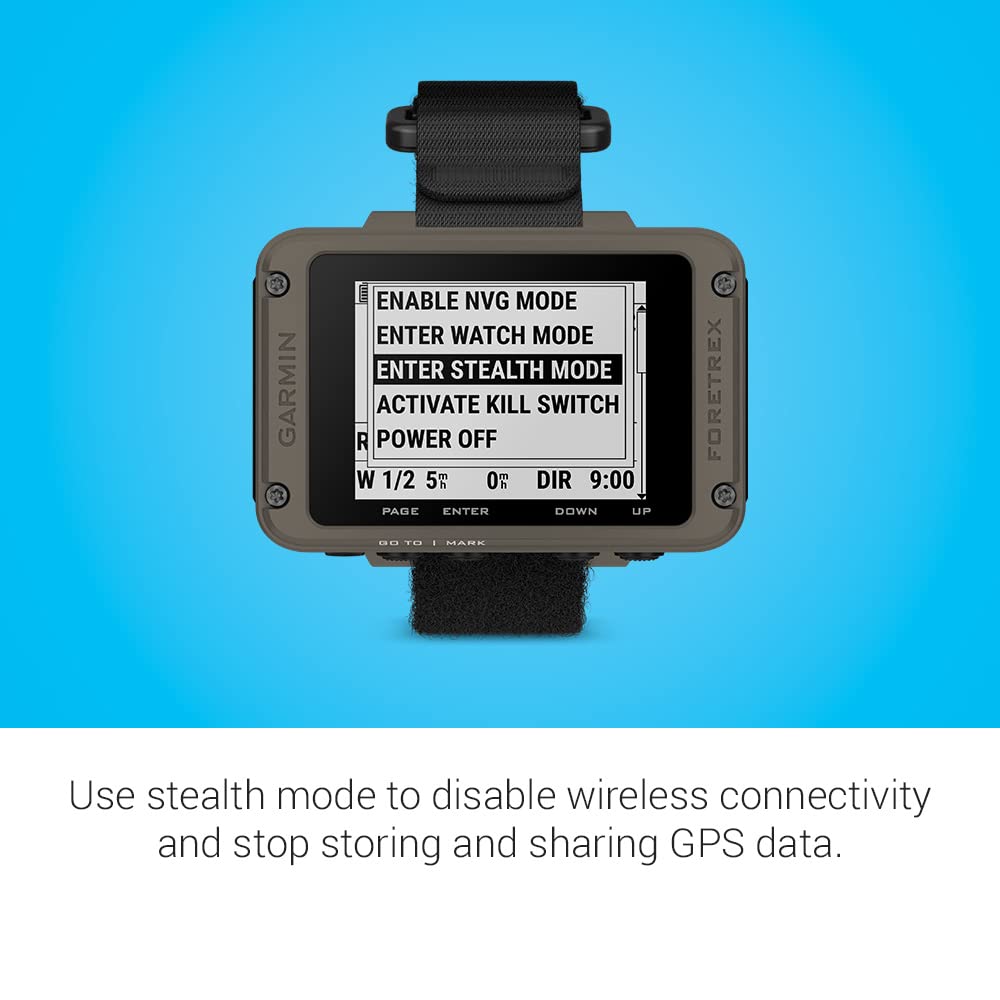 Garmin Foretrex 901, Ballistics Edition, Wrist-Mounted GPS Navigators, Upgraded Multi-Band GNSS, Longer Battery Life