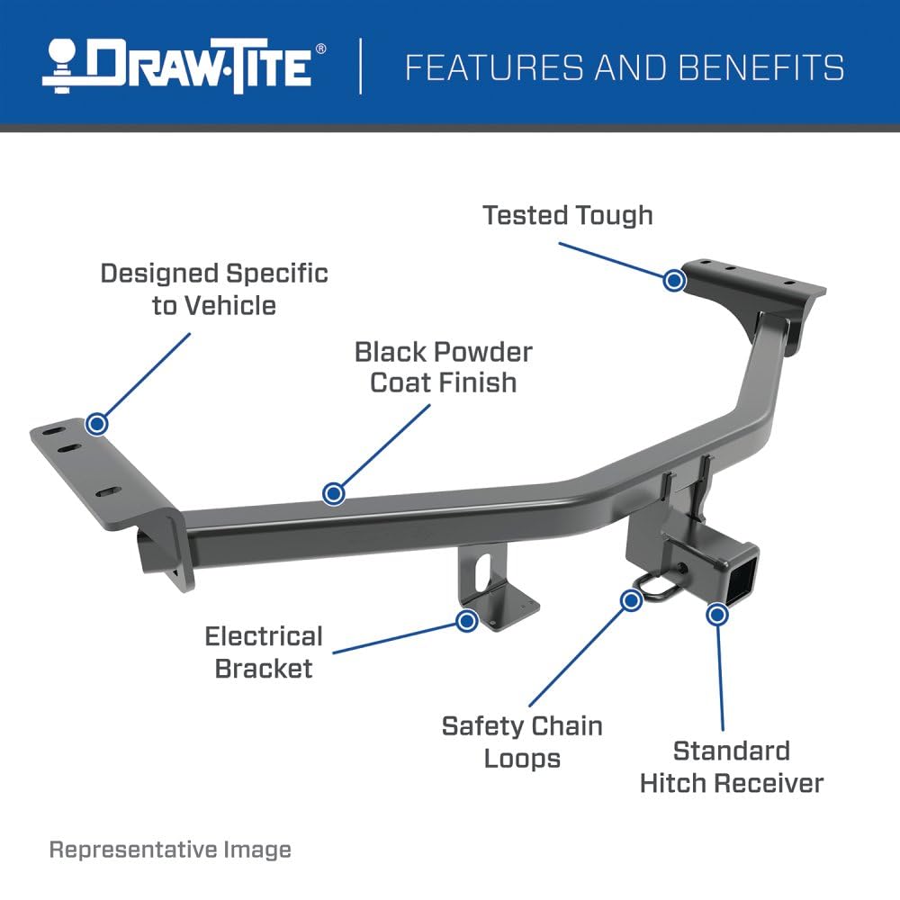 Draw-Tite 75270 Max-Frame Receiver black, 2" Receiver