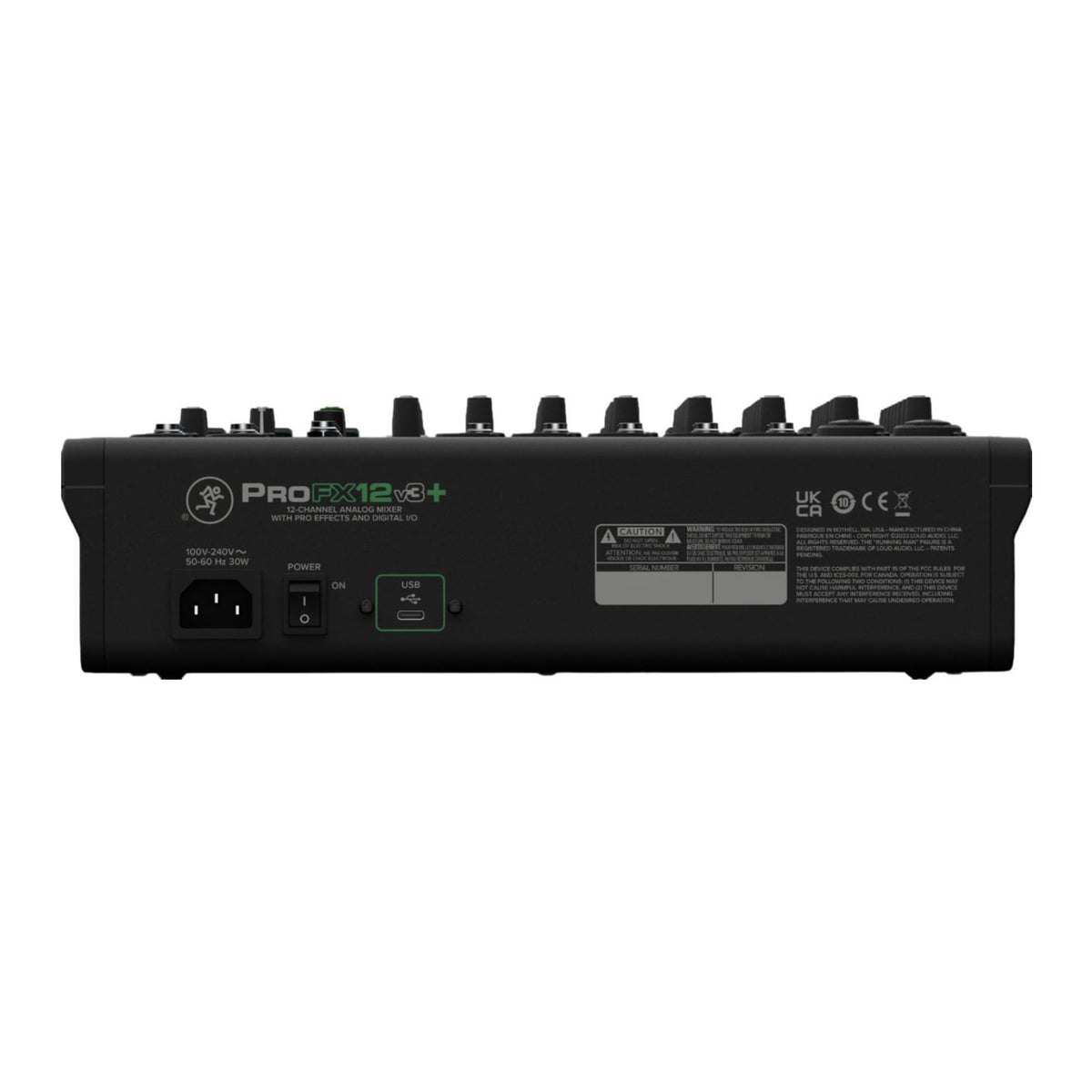 Mackie ProFX12v3+ 12-Channel Professional Analog Mixer with USB, Onyx Mic Preamps, GigFX Effects Engine, and Bluetooth