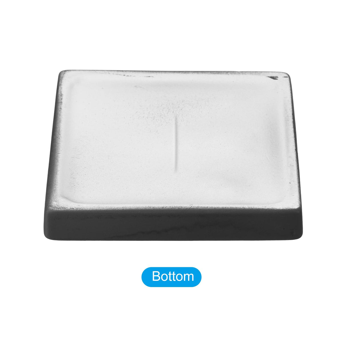 PATIKIL Plant Pot Saucers 6.3 Inch, Ceramic Square Flower Drip Tray for Indoor Outdoor, Black
