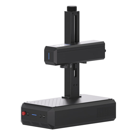 ComMarker B6 30W Fiber Engraver, Auto Focus Screen, Portable Laser Engraver, Color Marking, 150mm x 150mm, Lightburn Compatible, Laser for Metal, Plastic, Jewelry