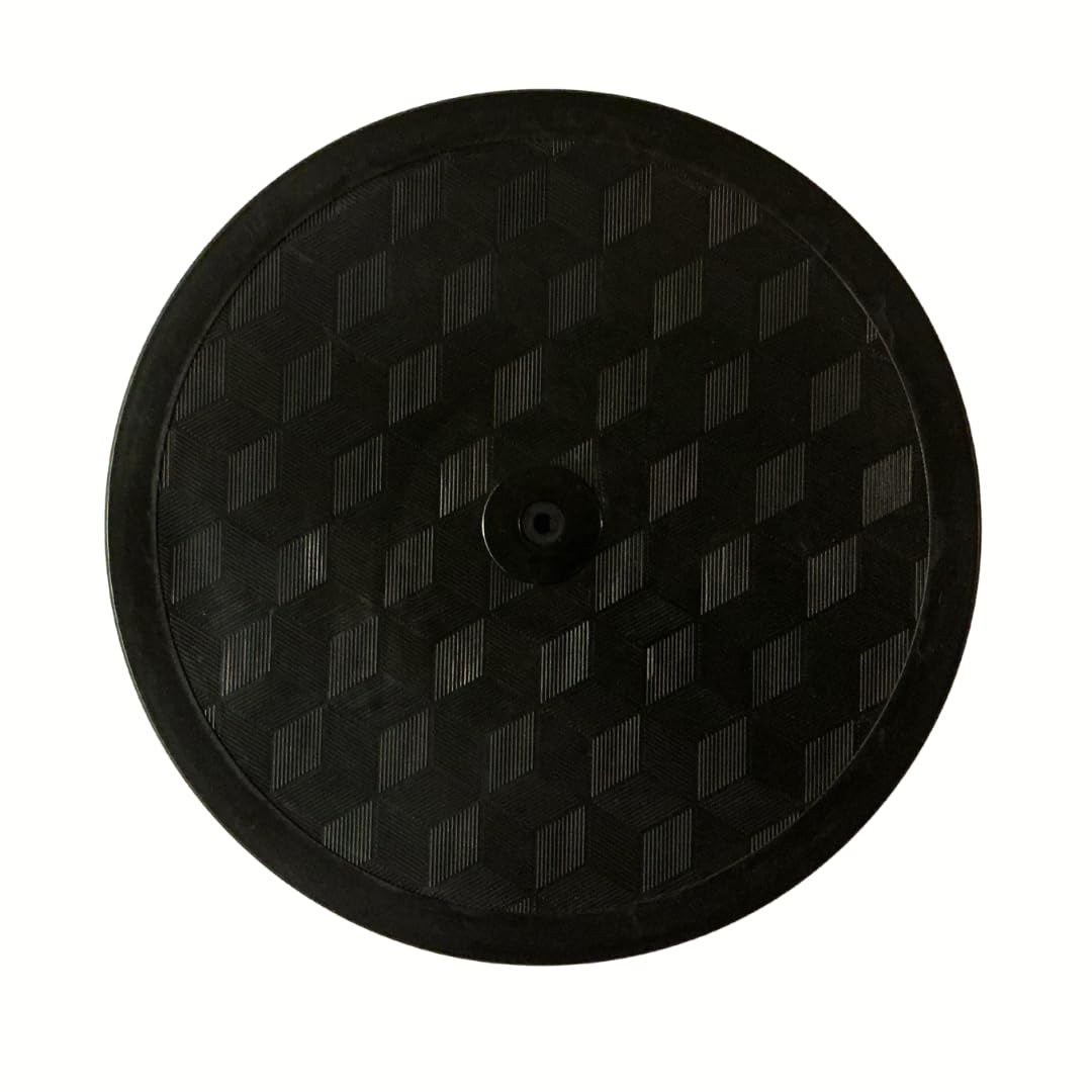 STANDECK A Modern 10 inch Turntable. Plastic, Black for multitasking and optimal viewing.