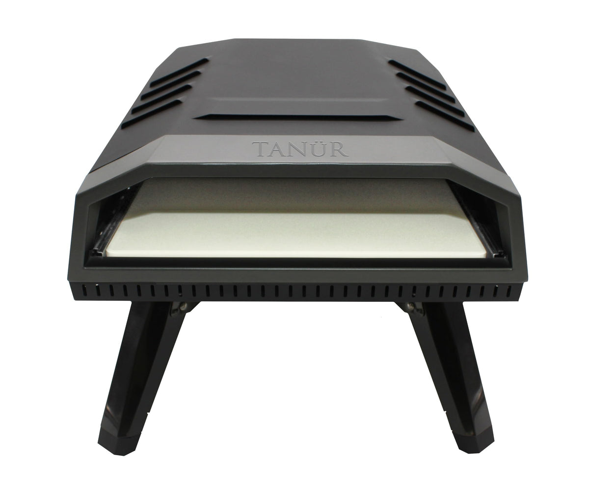 Flame King TANUR 12-inch Portable Outdoor Propane Pizza Oven Countertop for Camping, Backyard, and Tailgating, Multiple Air Vents, Piezo Auto Ignition, Non-Stick Pizza Stone