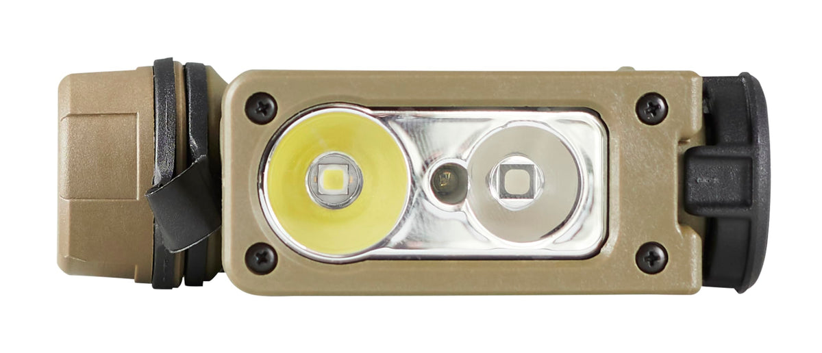 Streamlight 14213 Sidewinder Compact III 275-Lumen 3200 Candela User Configurable Model Hands-Free Angle Head Flashlight with White, Blue, Green, Red LEDs, and IR, Coyote
