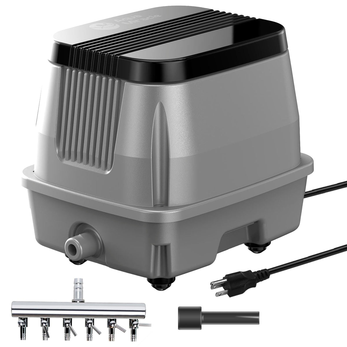 AquaMiracle Linear Air Pump ZP-60 for Pond Aeration, 950GPH Septic Air Pump Pond Aerators for Outdoor Ponds, Waste Treatment, Aquarium, Fish Farm, Seafood Restaurant