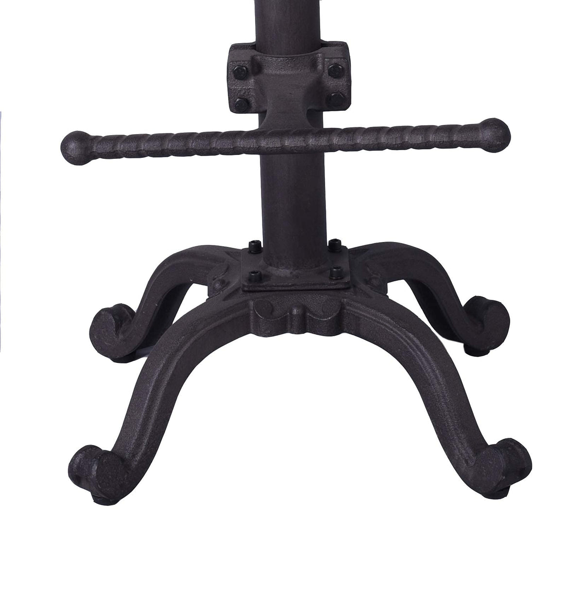 Diwhy Industrial Design Metal Adjustable Height Backrest Chair Vintage Tractor Saddle Bar Stool Rust