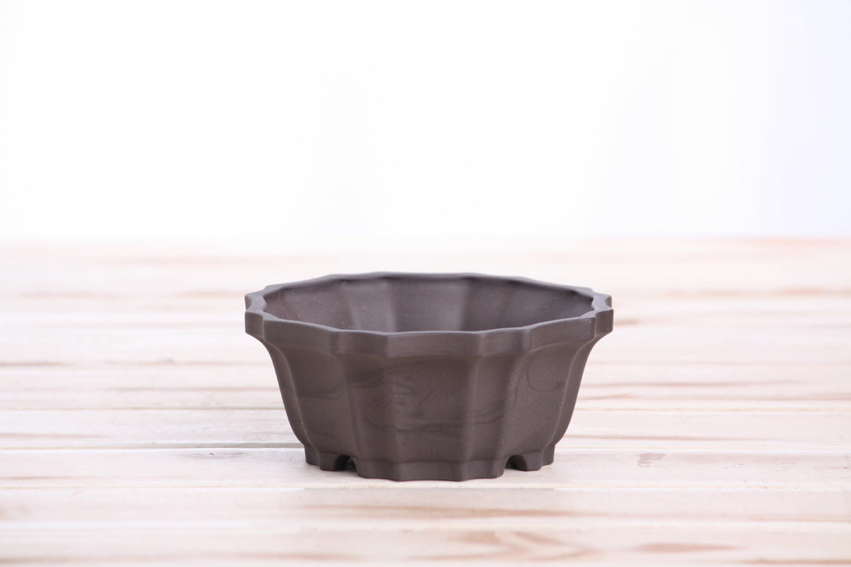 Willow Bonsai Ceramics Flower Design Bonsai Pot 4.5 Inch – Elegant Ceramic Bonsai & Succulent Pot, High‑Fired Frost‑Proof Stoneware with Drainage+Wiring Holes, Handmade in USA