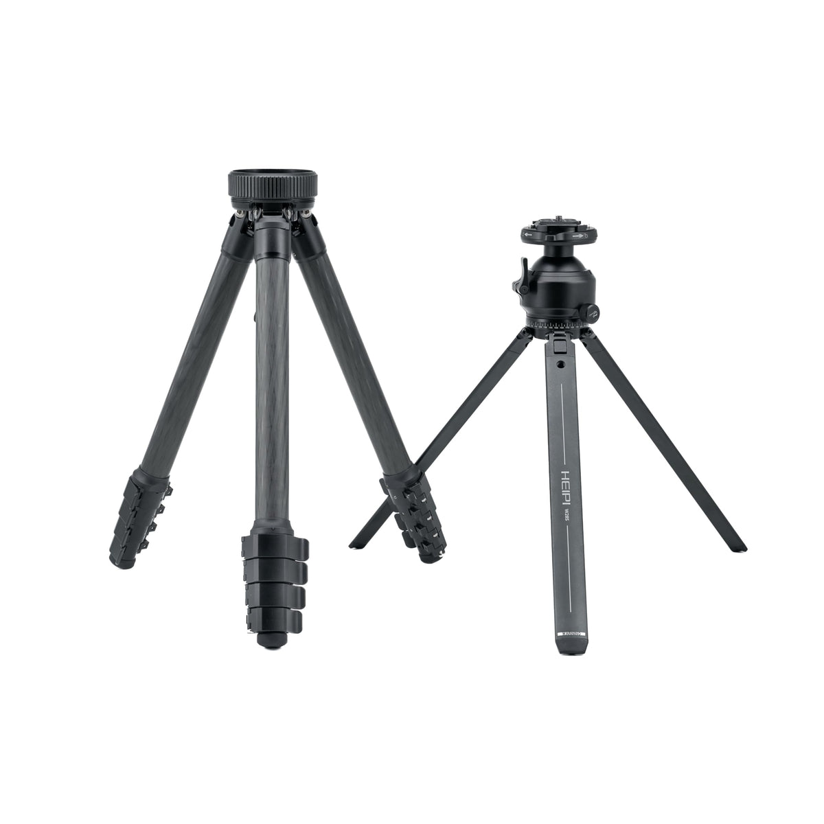 HEIPI Travel Tripod Camera Stand Portable Carbon Fiber Lightweight Tripod 360 Degree Horizontal Panning Vertical Tilting Ball Head Quick-Release Arca-Swiss Mount - W28S (with KF50-Q)