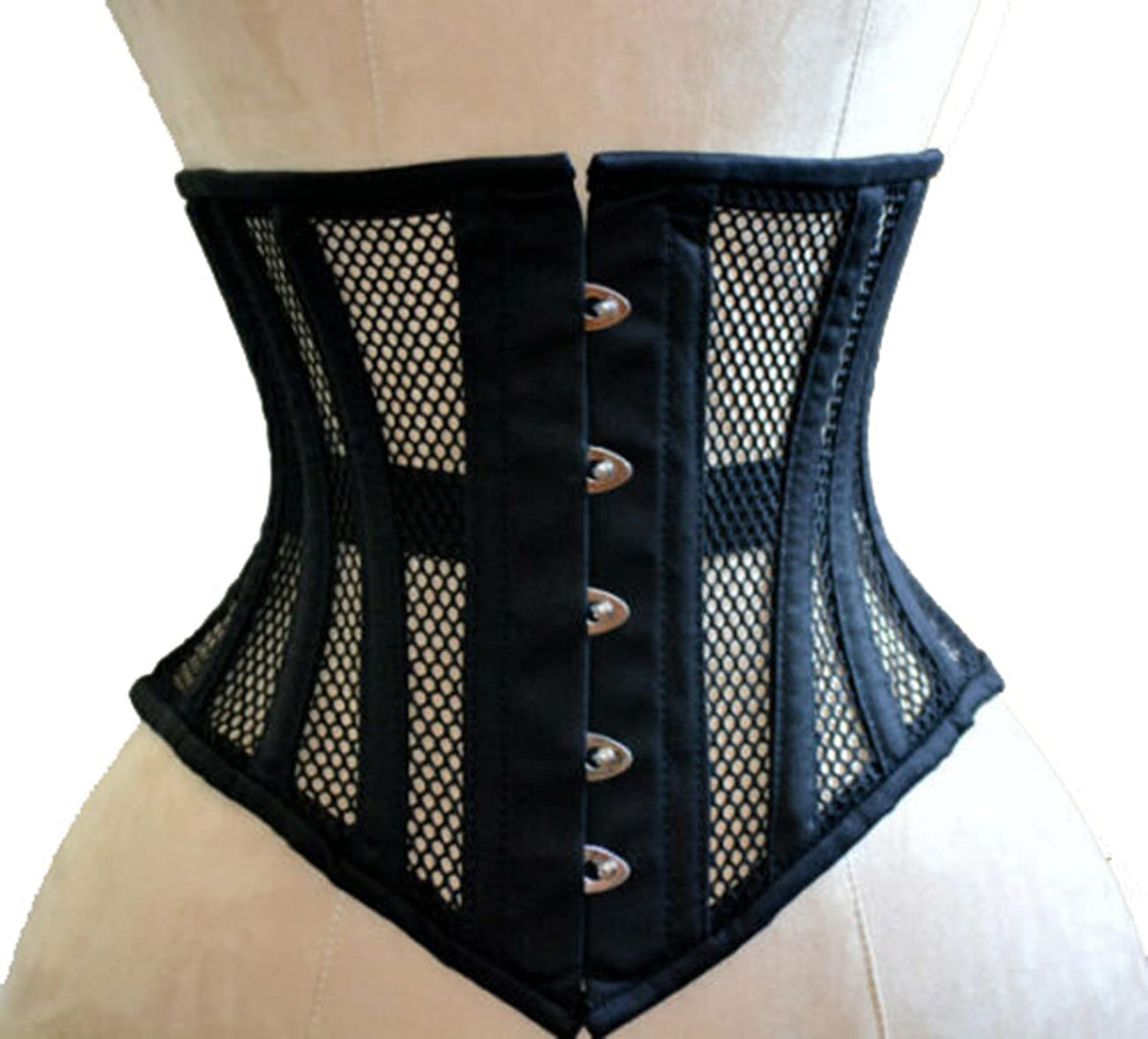 Women's Waist Training Underbust Corset Steel Boned Hourglass Body Shaper