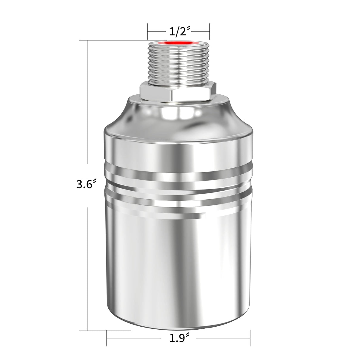 1/2" to 3/4" 1" Water Mini Float Valve,304 Stainless Steel Fully Automatic Level Controller Valve for Wate Tank, Livestock Troughs, Pool, Distiller