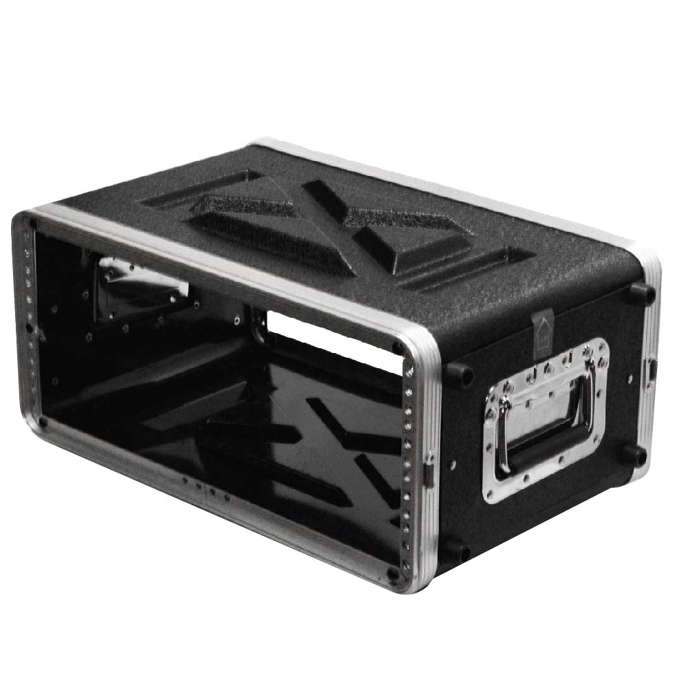 Seismic Audio - SALWR4S - Lightweight 4 Space Compact ABS Rack Case - 4U PA DJ Amp Effects Shallow Rack Case