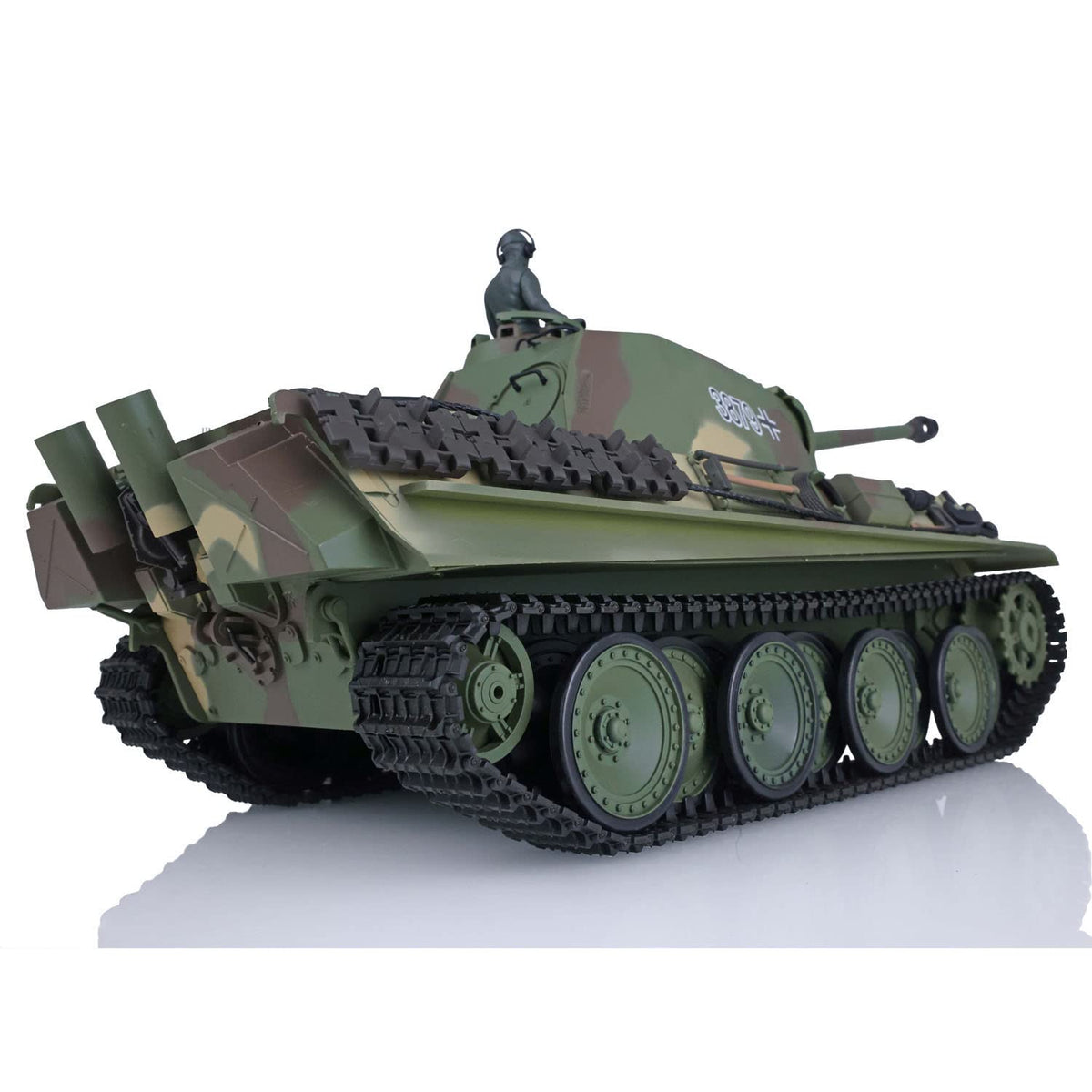 TOUCAN RC HOBBY US in Stock 2.4G Henglong 1/16 Scale 7.0 Plastic German Panther G RTR RC Tank Model 3879 (3879 Plastic Version) BB Airsoft that Shooting BB Bullets