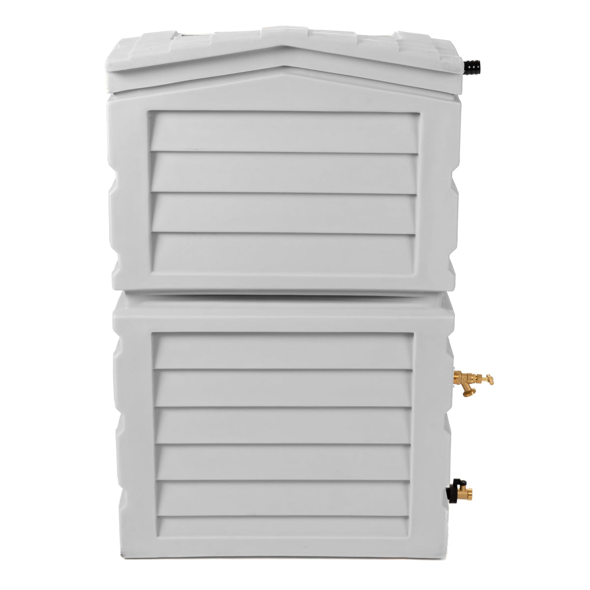 RTS Home Accents 25-Gallon Rainwater Collector Shed, Slate Grey