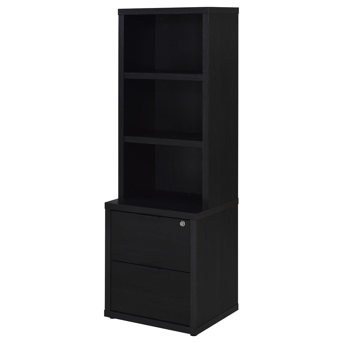 Coaster Home Furnishings Westpark 3-Piece Wall Unit Bookcase Set with USB Black 802703-S3