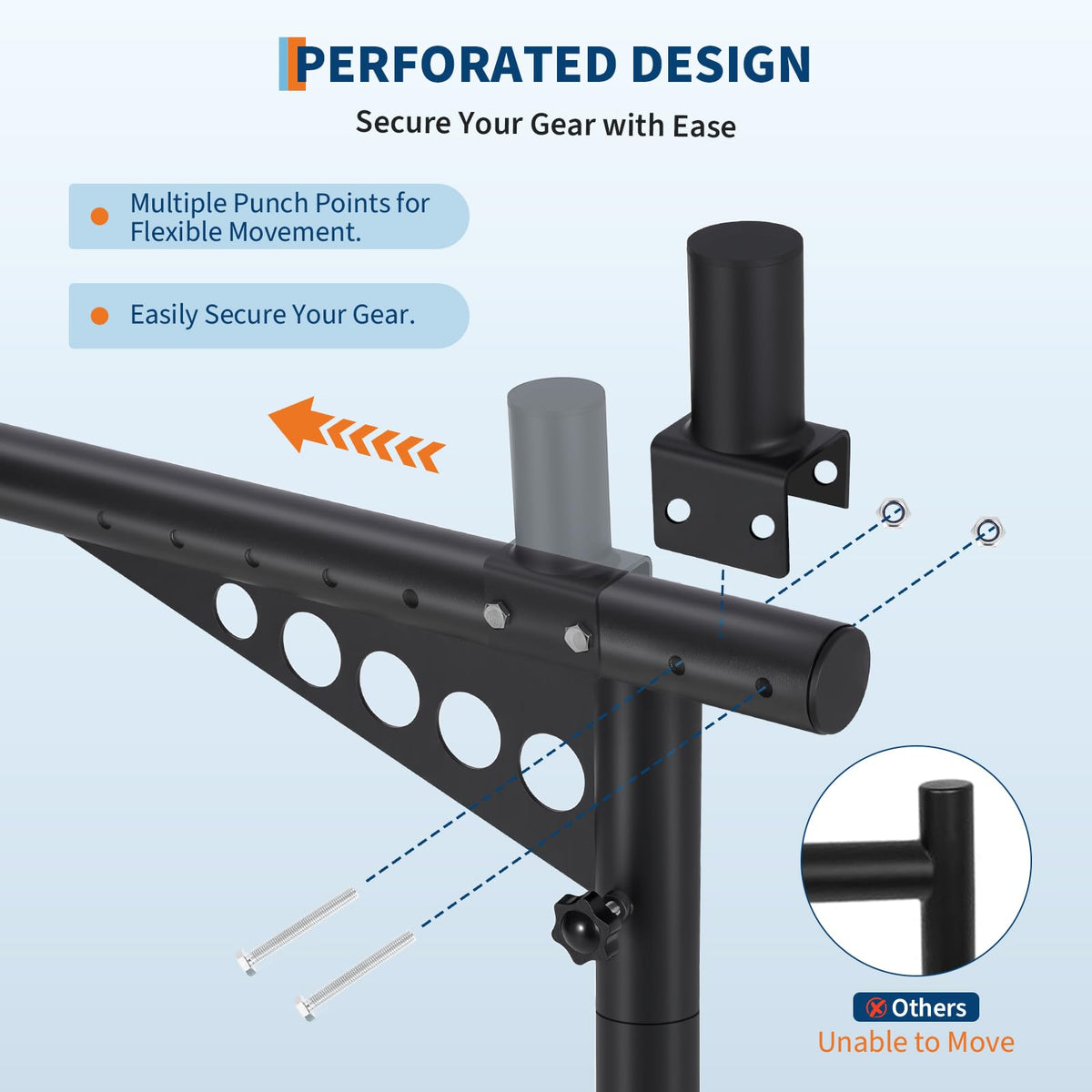 GAOMON Adjustable Steel Truck Ladder Rack 1000 Lb, 35″–67″ – Universal Pickup Bed Rack for Kayak, Ladder, Lumber, Tent, Surfboard – No-Drill Install for F150 Silverado RAM Tundra