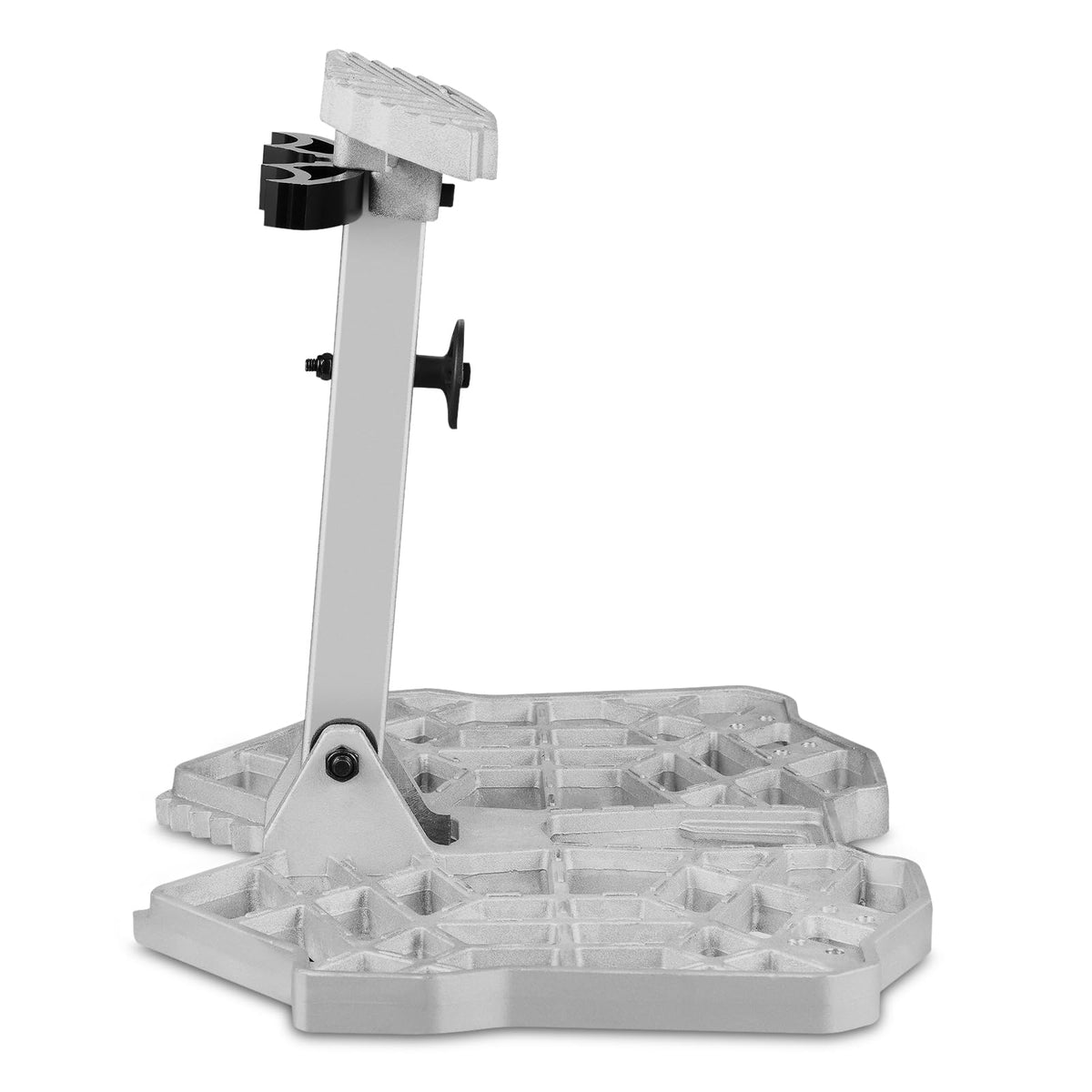 LUCKY CLOVER Tree Saddle Platform: Reliable Saddle Hunting Platform with Non-Slip Ridge Grips, Lightweight Cast Aluminum Construction, Fully Adjustable Silent Saddle Platform, 16.1"x12.2" Platform