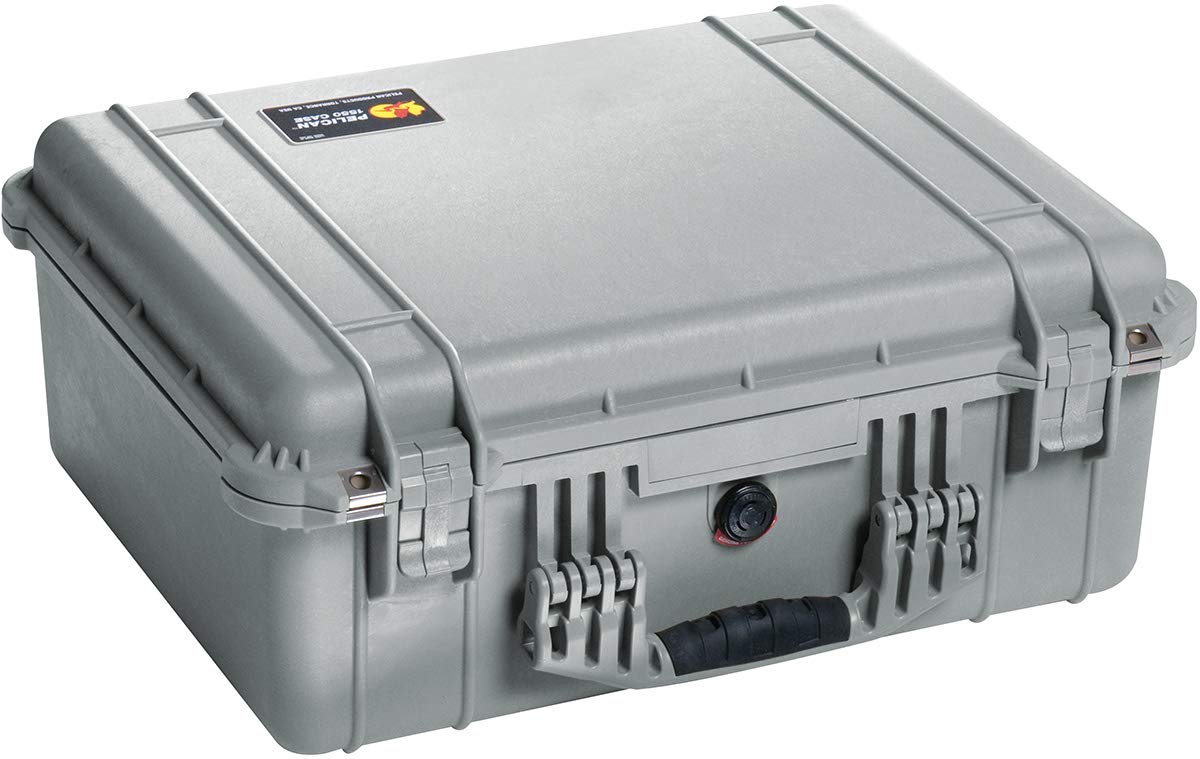 Pelican 1550 Case With Foam (Silver)