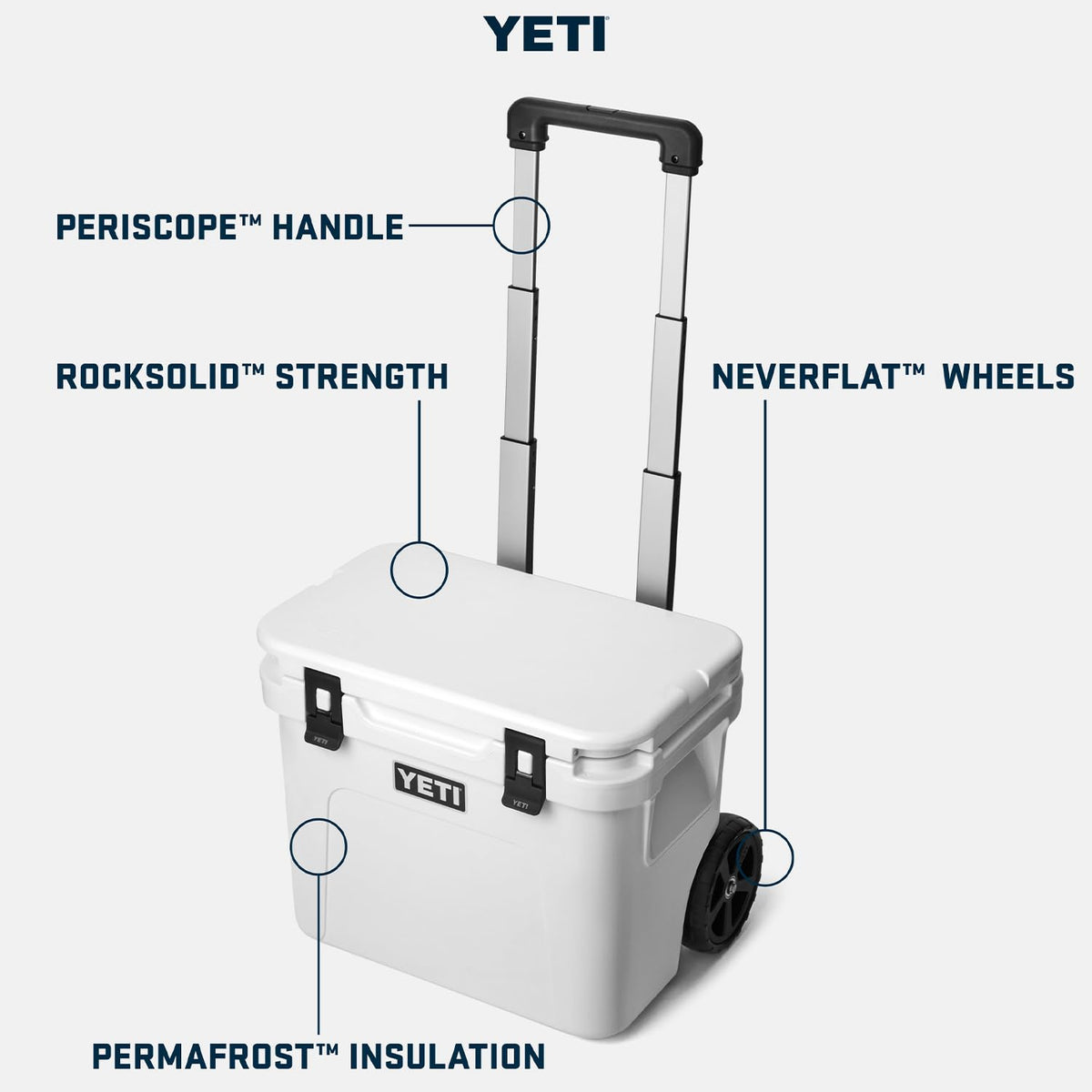 YETI Roadie 32 Wheeled Cooler, White