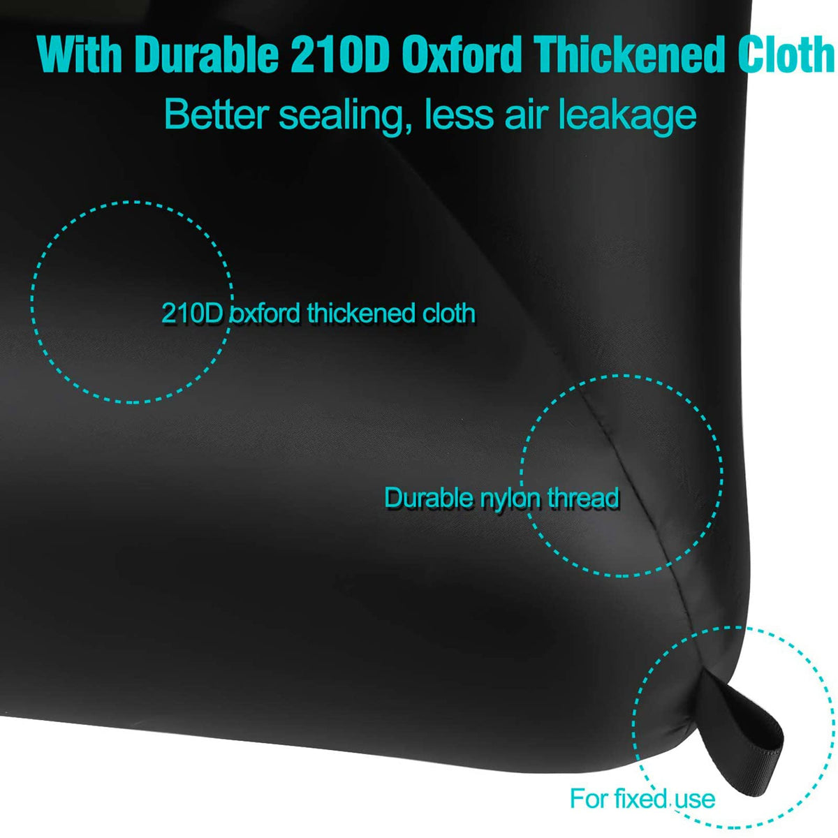 GYUEM 18 feet Inflatable Outdoor Projector Movie Screen - Package with Rope, Blower, Tent Stakes - Portable, Great for Outdoor and Indoor Party Watch Movies