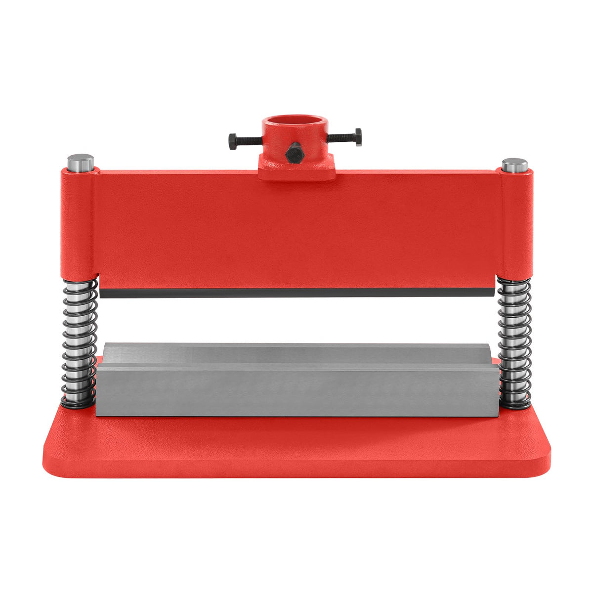 BOPRCSH 12inch Press Brake Attachment, Hydraulic Shop Presses Bending Brake Metal Bending Machine, Heavy Duty Metal Bending Tool for 12 or 20-Ton Hydraulic Workshop Presses (Red)