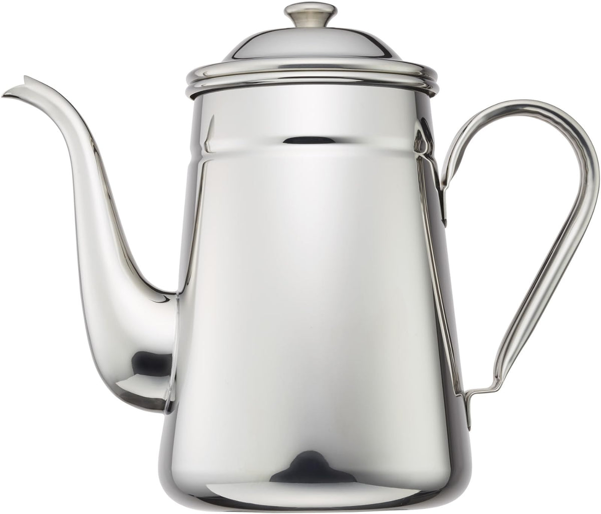 Carita #52033 Coffee Pot, Stainless Steel, 6.8 fl oz (2,200 ml), Direct Fire, Made in Japan, 0.6 fl oz (2.2 L), Drip Pot, Coffee Kettle, Coffee Kettle, Cafe, Camping, Outdoor Activities