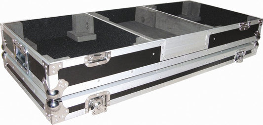 10" Format DJ Mixer and Two Battle Position Turntables Flight Coffin Case