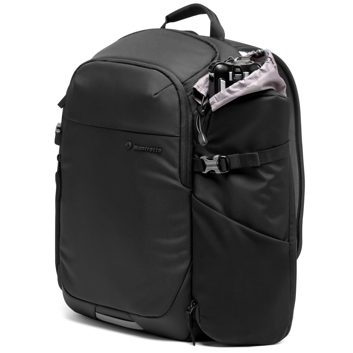 Manfrotto Advanced Befree III Professional Photography Backpack for Camera and Laptop, Bag for Reflex/Mirrorless Camera with Lenses, with Interchangeable Padded Dividers and Tripod Attachment