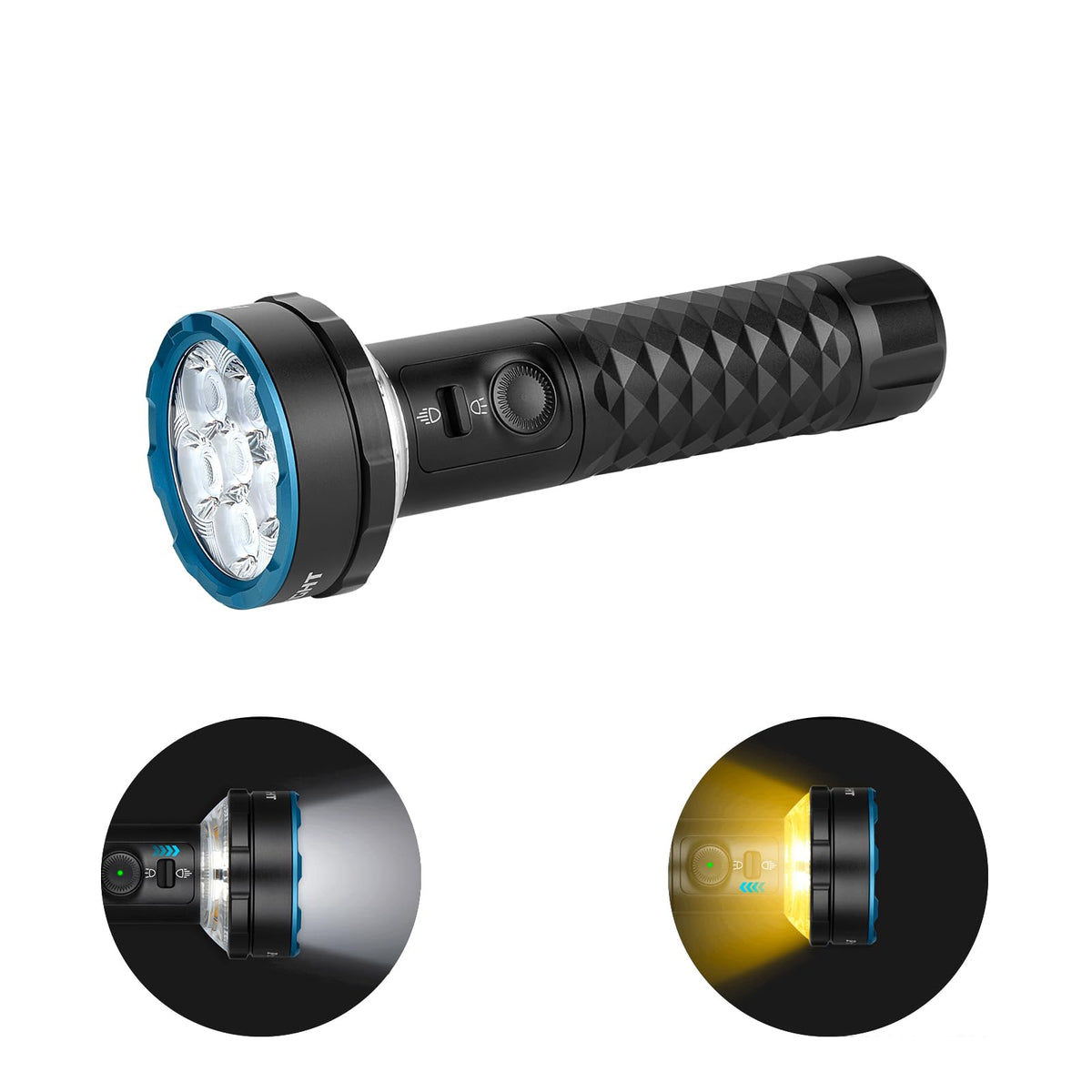 OLIGHT Prowess Rechargeable High Lumen Flashlights, 5,000lms Super Bright Flashlight with Holster, High-Efficiency USB-C Charging LED, Bidirectional Lighting