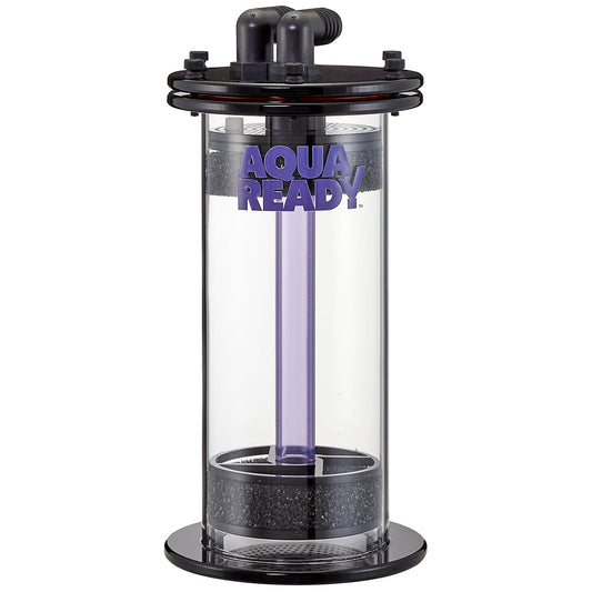 AquaReady Fluidized Up Flow Media Reactor FR-1E Freshwater and Saltwater Aquarium Reactor Filtration, Great for Carbon, GFO, Biopellets, and More, Reduce Pollutants, Odors, Discoloration