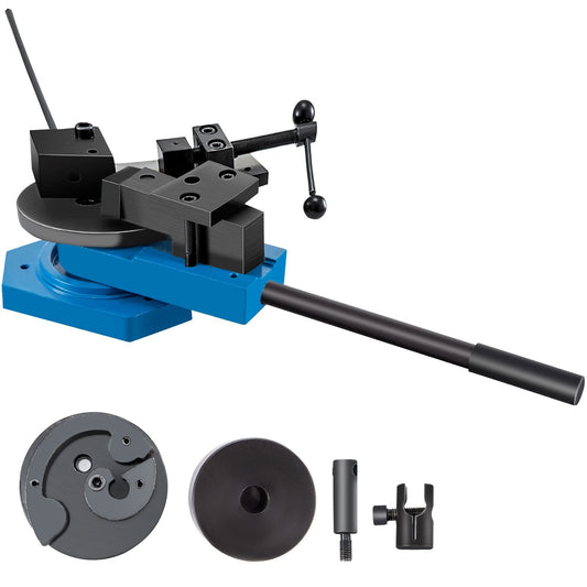 VEVOR SBG-40 Manual Bender High-Hardened Steel Scroll Bender Combination of Scroll Radius and Angle Bending Universal Metal Rod Bender For Steel Brass Cooper Aluminum