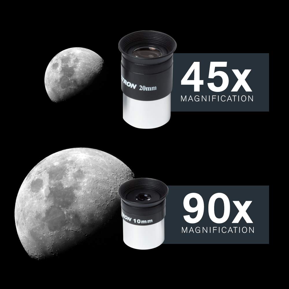 Celestron – AstroMaster 70AZ Telescope – Refractor Telescope – Fully-Coated Glass Optics – Adjustable-Height Tripod – Bonus Astronomy Software Package