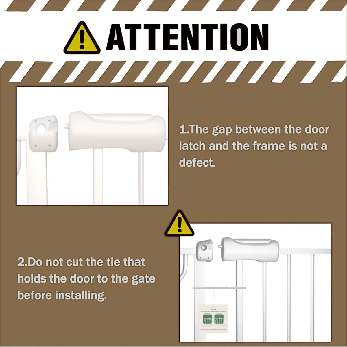 ALLAIBB Extra Wide Pressure Mount Baby Gate Auto Close Metal Child Dog Pet Safety Gates with Walk Through for Stairs,Doorways,Kitchen and Living Room (62.02-66.93"/158-170cm)