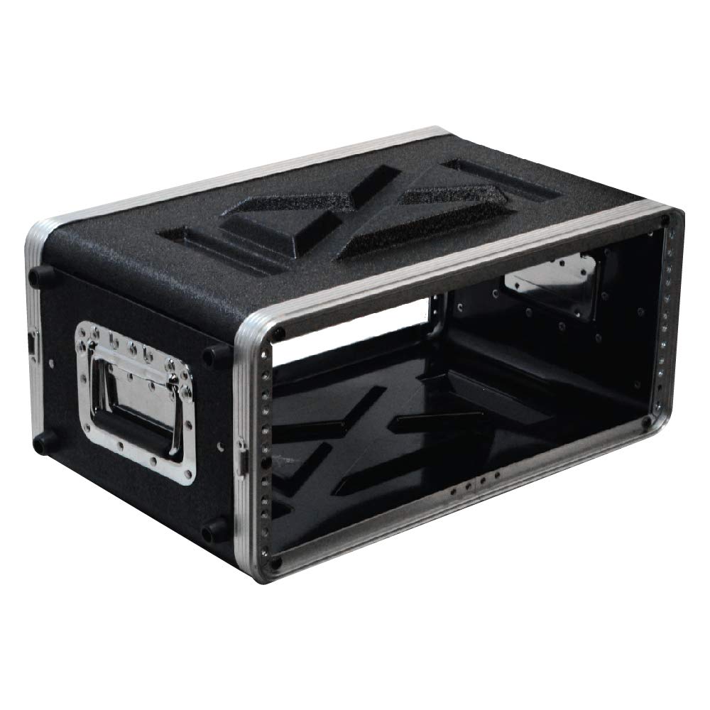 Seismic Audio - SALWR4S - Lightweight 4 Space Compact ABS Rack Case - 4U PA DJ Amp Effects Shallow Rack Case