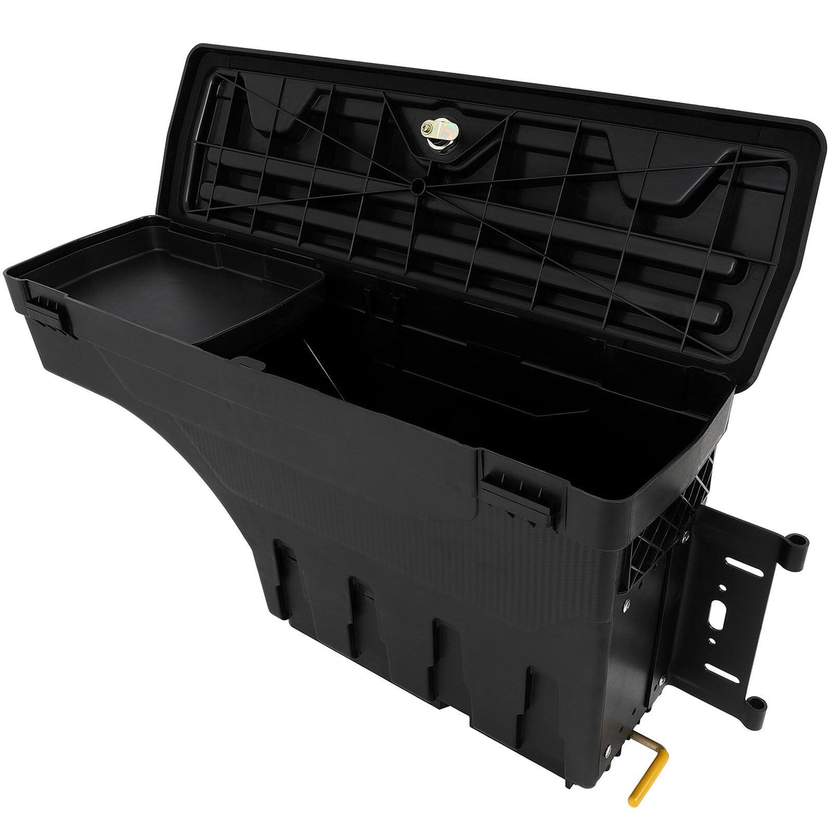 SCITOO Truck Bed Tool Box for Jeep Gladiator 2020-2023 Left & Right Side,Multi-Compartment Dividers Organized Storage,Heavy Duty & No-Drill Installation