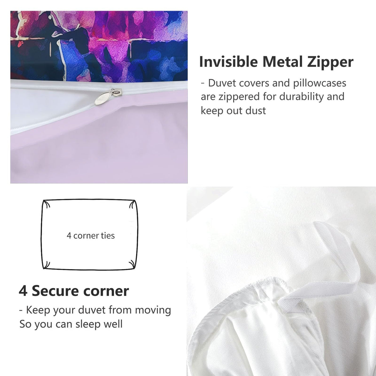 Queen Duvet Cover Set Pink, K-Pop Girl Group Bedding 3 Piece Set with Zipper Closure Breathable Cozy, 1 Duvet Cover 90 x 90 inches and 2 Pillow Shams