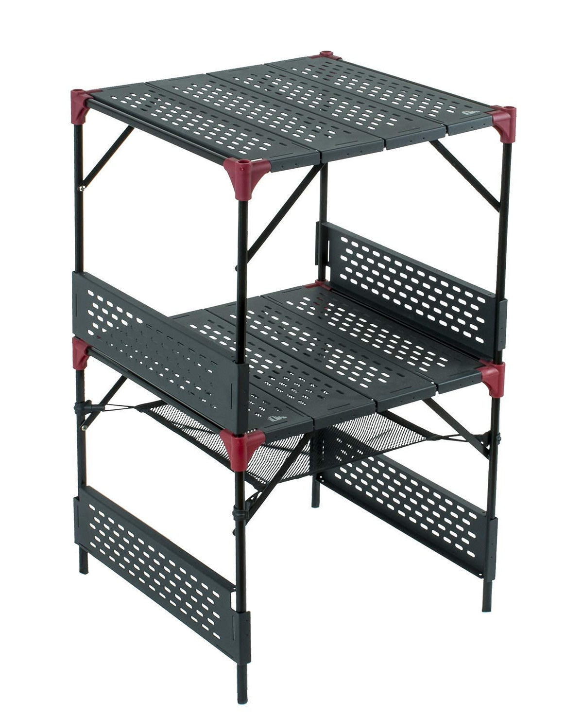 iClimb 2 Extendable Folding Table and 1 Pack Connecting Plates and 1 Lantern Hanger Bundle, Ultralight Compact for Many People Camping Backpacking Beach Concert BBQ Party