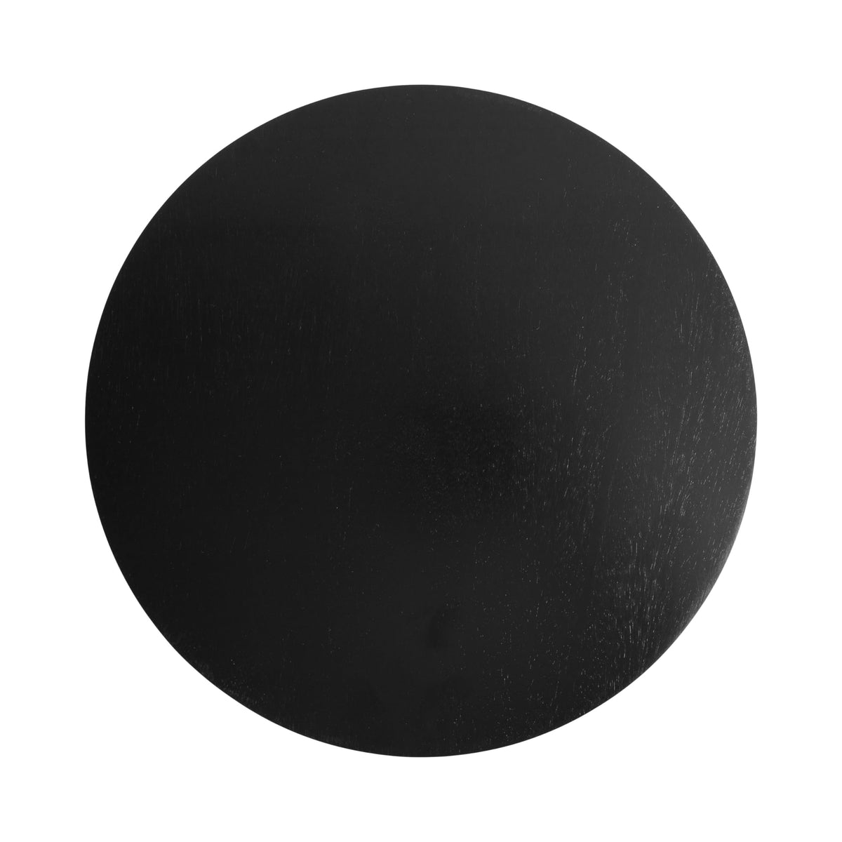 Kate and Laurel Jakob Modern Wooden Round Side Table; 12 x 24; Black; Circle Pedestal Table for Use as Bedroom Nightstand; Indoor Plant Stand; or Decorative Living Room Table